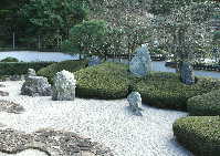 光明寺　三尊五祖の石庭　画像